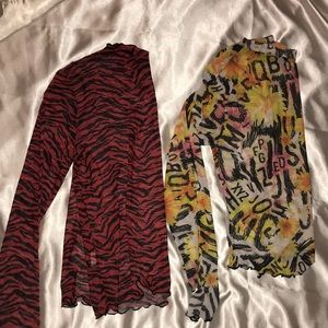 2pc See- Through Long Sleeve